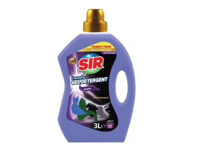 SIR DETERGENT GEL DE rufe negre 3LITRI