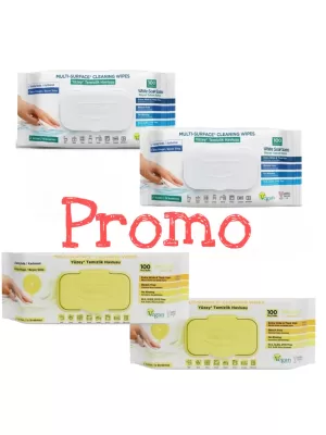 Promo 3+1 DEEPFRESH SERVETELE CU OTET SI BICARBONAT 2 GALBENE/2 ALBASTRE