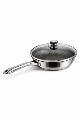 Tigaie INOX cu capac 30 cm