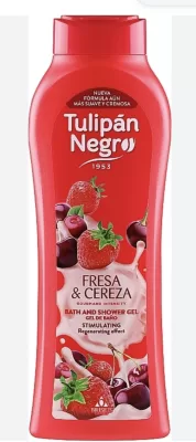 TULIPÁN NEGRO GEL DE DUS FRESA & CEREZA 650 ML