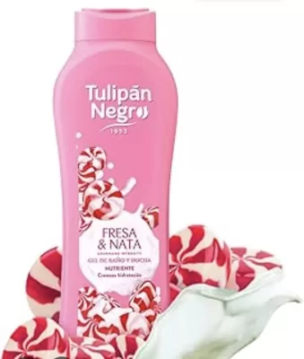 TULIPÁN NEGRO GEL DE DUS FRESA & NATA 650 ML