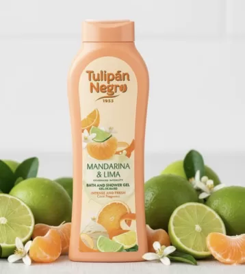 TULIPÁN NEGRO GEL DE DUS MANDARINA & LIMA 650 ML
