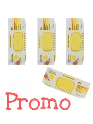 Promo 3 + 1-SERVETELE CU OTET SI BICARBONAT GALBEN 100BUC/PACHET