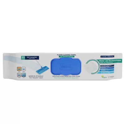 1 SERVETELE MOP PENTRU PARDOSELI CU OTET SI BICARBONAT 50BUC/PACHET ALBASTRU