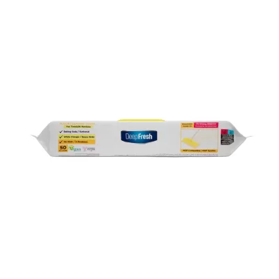 1 SERVETEL MOP CU LAMAIE pentru multi suprafete, bicarbonat si otet 50 buc ( galben)