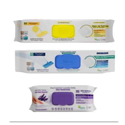 SET - 1 x SERVETEL MOP PENTRU PARDOSELI CU OTET SI BICARBONAT ALBASTRU 50BUC/PACHET + 1 x SERVETEL MOP PENTRU PARDOSELI CU OTET SI BICARBONAT LAMAIE ( GALBEN5) 50 BUC/PACHET 1 x SERVETELE OTET SI BICARBONAT LAVANDER 100BUC/PACHET