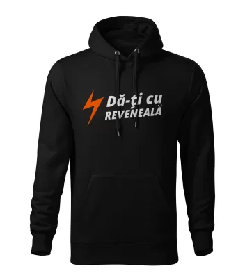 HANORAC UNISEX DA-TI CU REVENEALA - NEGRU